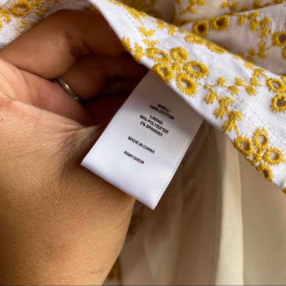 LPA Mabel Dress White and Yellow size Large - Picture 7 of 7